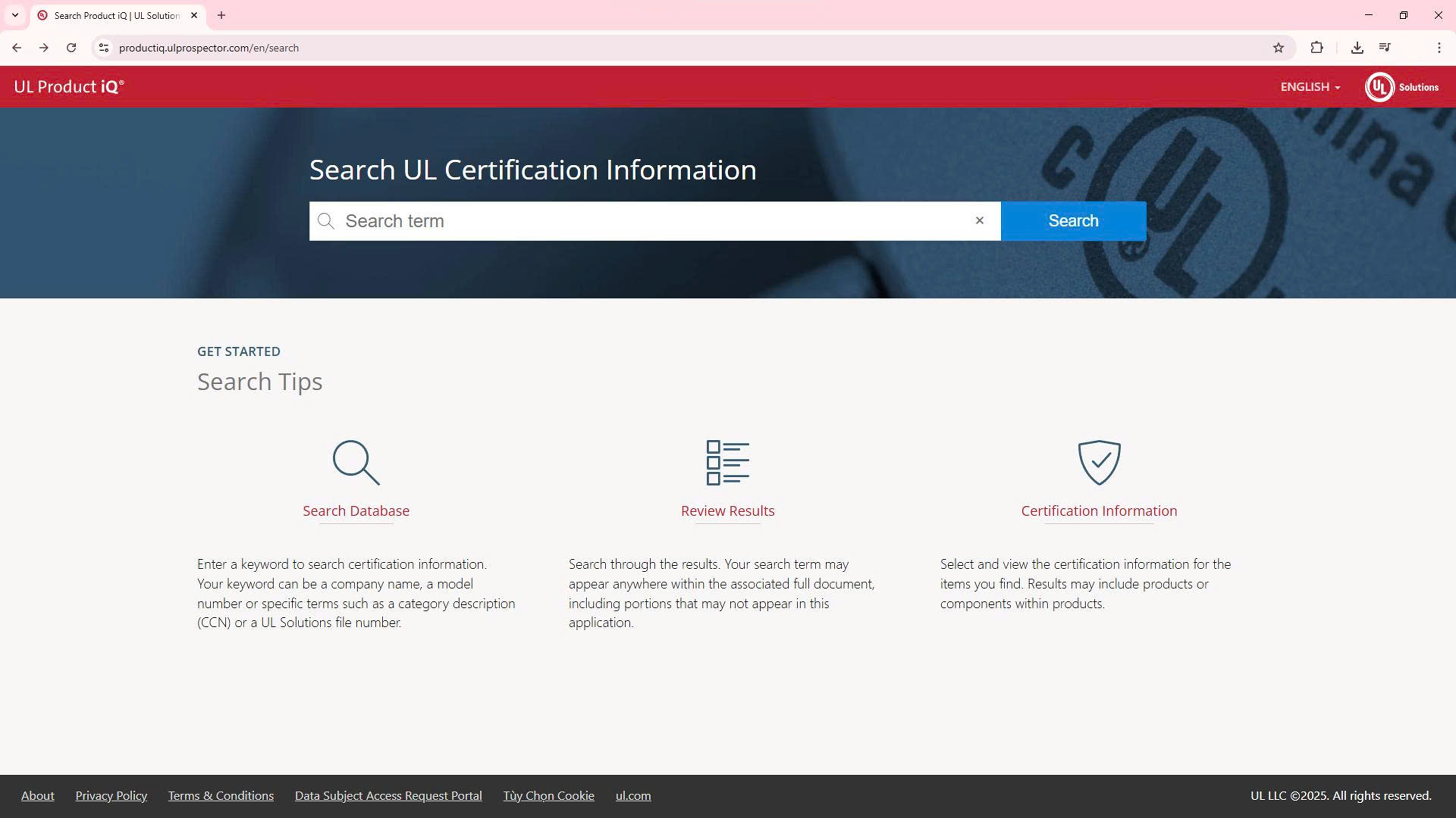 check UL online 1