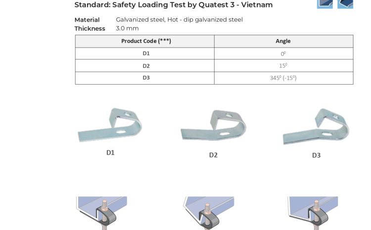  MEP Hangers & Supports – H Beam Clamp & Purlin Clamp – Cat Van Loi
