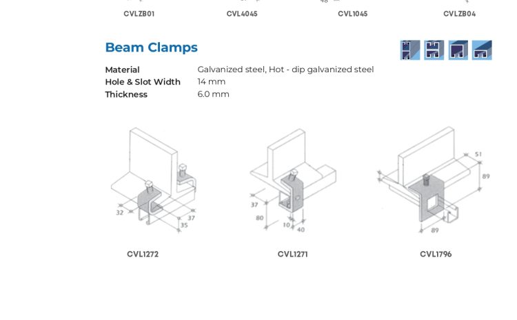  Unistrut & Fittings – Z-Shaped Fittings, Beam Clamps & Post Base Plates
