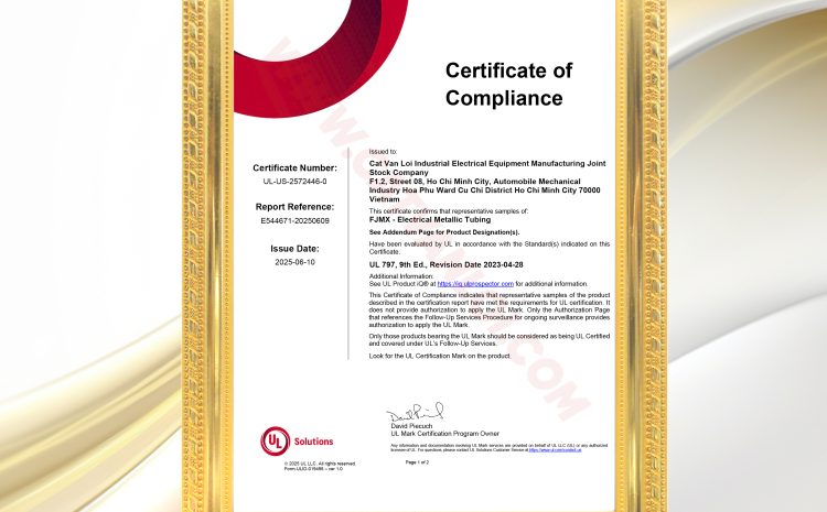  EMT STEEL CONDUIT UL 797 FOR KEY PROJECTS: WHY DO 100% OF INTERNATIONAL SUPERVISION CONSULTANTS ONLY ACCEPT UL LISTED CERTIFICATION?